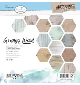 ELIZABETH CRAFT DESIGNS ELIZABETH CRAFT DESIGNS ART JOURNAL SPECIALS BY DEVID GRUNGY WOOD 12X12 PAPER PACK