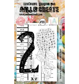 AALL & CREATE AALL & CREATE TRACY EVANS #983 HIYA DRANGEA A6 ACRYLIC STAMP