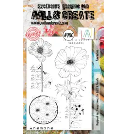 AALL & CREATE AALL & CREATE TRACY EVANS #980 ANEMONE A6 ACRYLIC STAMP