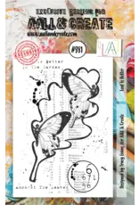 AALL & CREATE AALL & CREATE TRACY EVANS #981 LEAF IS BETTER A7 ACRYLIC STAMP