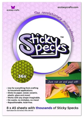 ECSTASY CRAFTS ECSTASY CRAFTS STICKY SPECKS A5 5.8X8.3'' 8PC