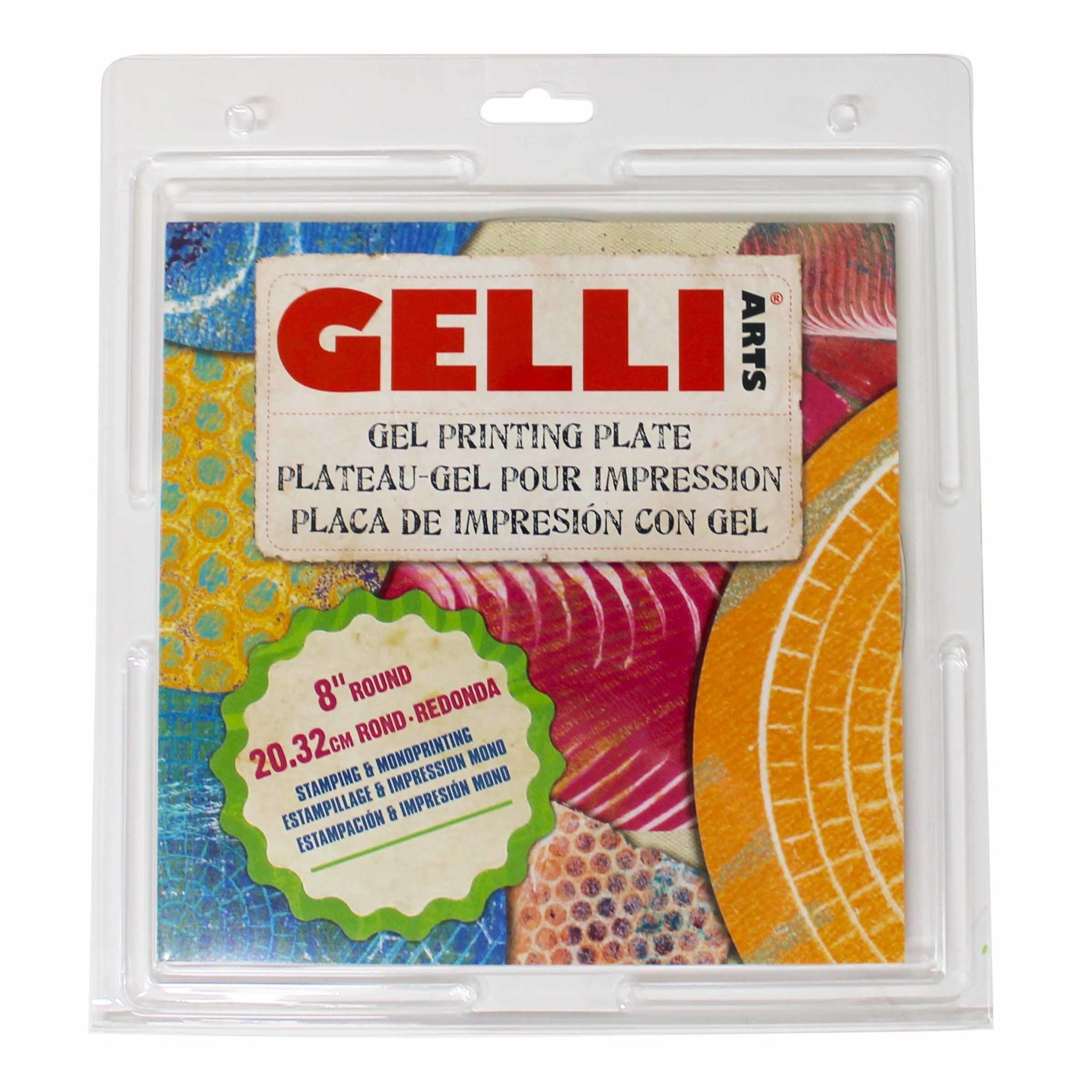 GELLI ARTS GELLI ARTS 8" ROUND GEL PRINTING PLATE