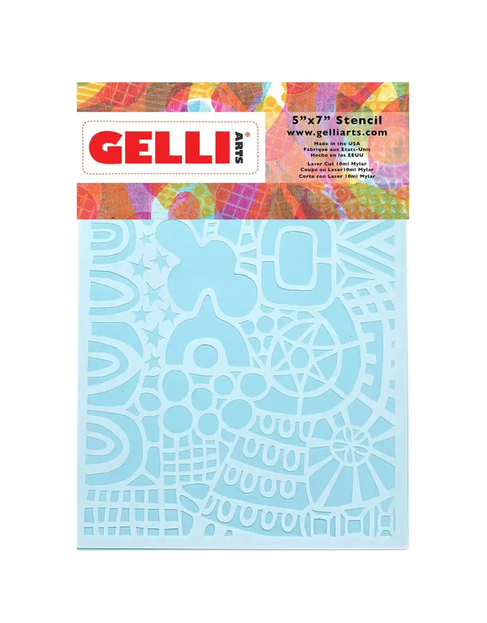 GELLI ARTS GELLI ARTS WONDERLAND 5x7 STENCIL