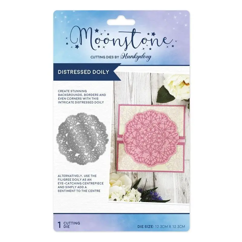 HUNKYDORY CRAFTS LTD. HUNKYDORY MOONSTONE DISTRESSED DOILY DIE