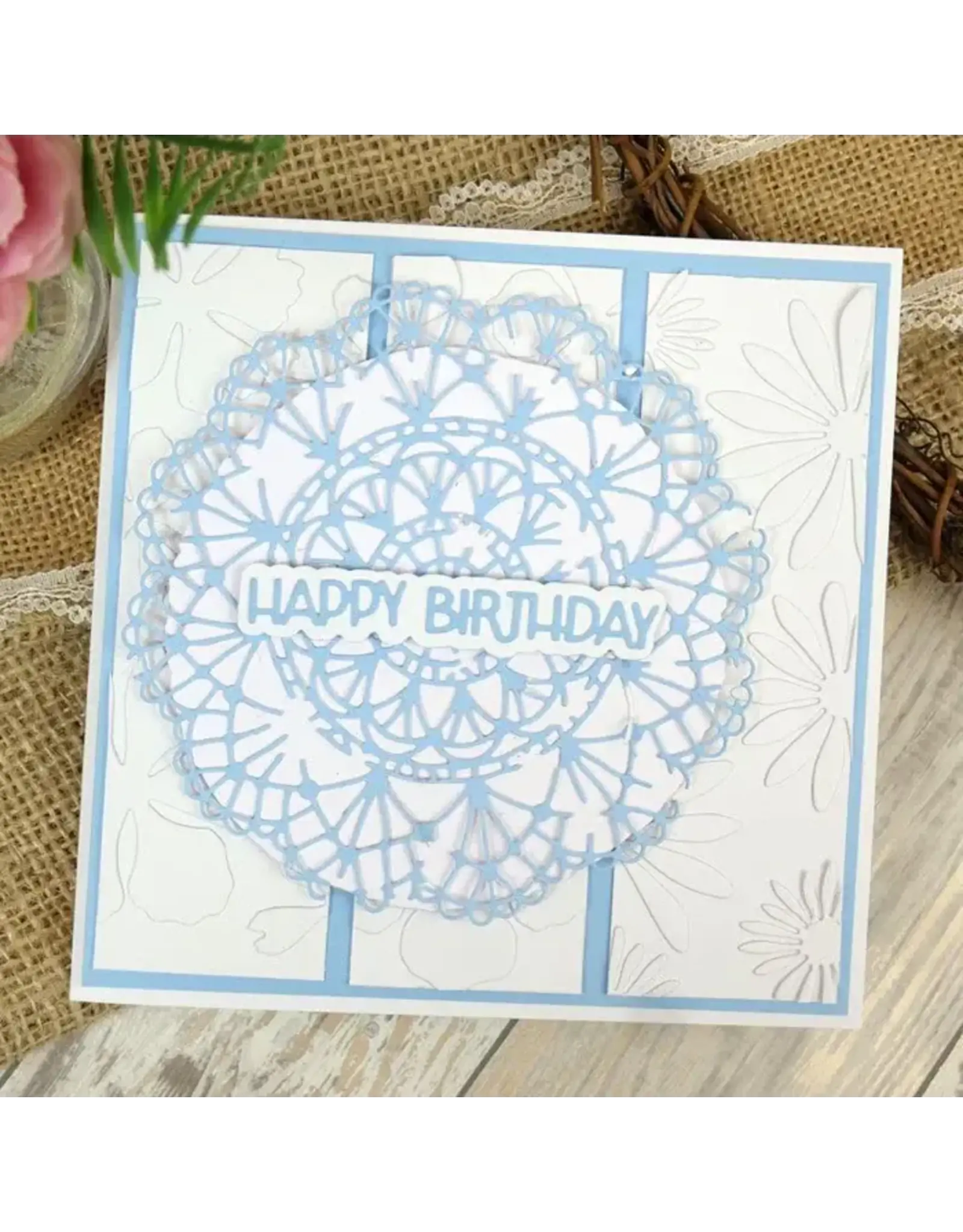 HUNKYDORY CRAFTS LTD. HUNKYDORY MOONSTONE DISTRESSED DOILY DIE