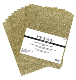 SPELLBINDERS SPELLBINDERS CARD SHOPPE ESSENTIALS POP-UP DIE CUTTING GOLD GLITTER FOAM SHEETS