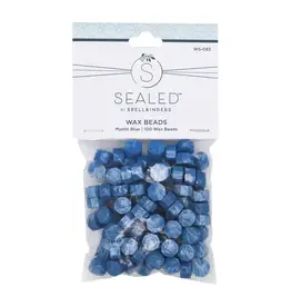 SPELLBINDERS SPELLBINDERS SEALED BY SPELLBINDERS COLLECTION MYSTIC BLUE WAX BEADS 100/PK