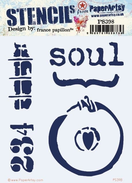 PAPER ARTSY PAPER ARTSY FRANCE PAPILLON PS398 STENCIL