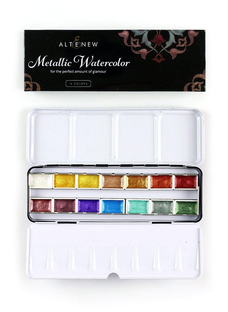 ALTENEW ALTENEW METALLIC WATERCOLOR SET 14PC