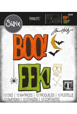 SIZZIX SIZZIX TIM HOLTZ THINLITS BIG FRIGHTS DIE SET 12/PK