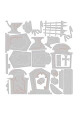 SIZZIX SIZZIX TIM HOLTZ THINLITS GRAVEYARD COLORIZE DIE SET