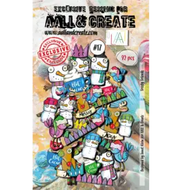 AALL & CREATE AALL & CREATE JANET KLEIN # 17 FROSTY FRIENDS COLOR DIE CUTS 92/PK