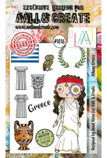 AALL & CREATE AALL & CREATE JANET KLEIN #1016 ATHENS GREECE A6 CLEAR STAMP SET