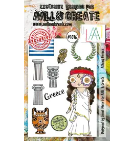 AALL & CREATE AALL & CREATE JANET KLEIN #1016 ATHENS GREECE A6 CLEAR STAMP SET