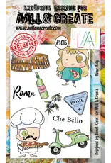 AALL & CREATE AALL & CREATE JANET KLEIN #1015 ROME ITALY A6 CLEAR STAMP SET