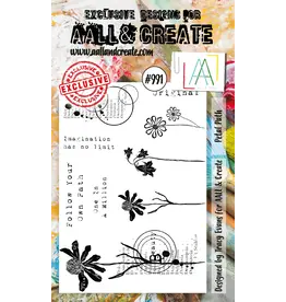 AALL & CREATE AALL & CREATE TRACY EVANS #991 PETAL PATH A6 CLEAR STAMP SET