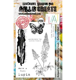 AALL & CREATE AALL & CREATE TRACY EVANS #990 BUTTERFLY EFFECT A6 CLEAR STAMP SET