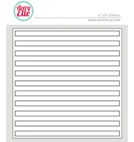 AVERY ELLE AVERY ELLE HORIZONTAL STRIPES 6x6 STENCIL