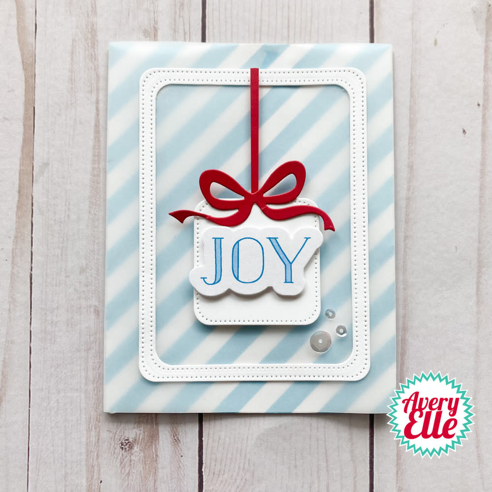 AVERY ELLE DIAGONAL STRIPES 6x6 STENCIL