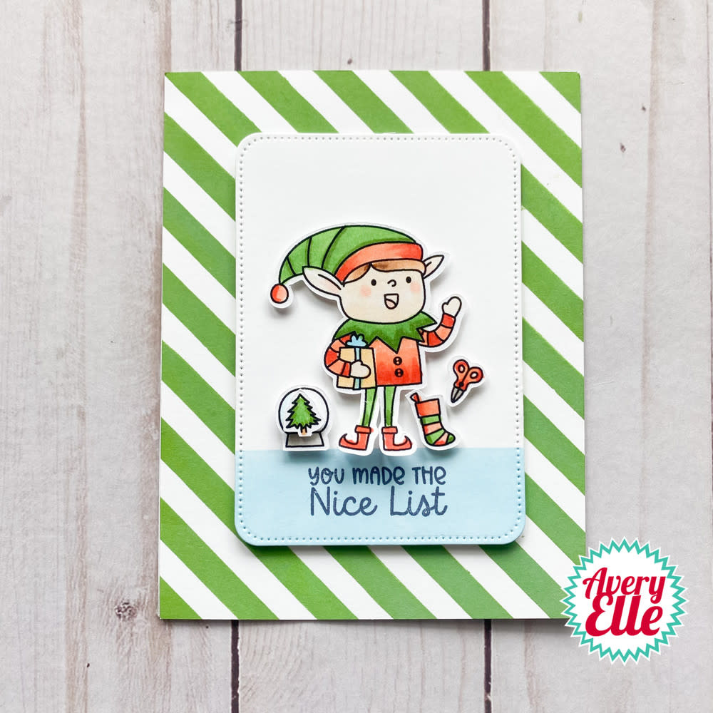AVERY ELLE DIAGONAL STRIPES 6x6 STENCIL