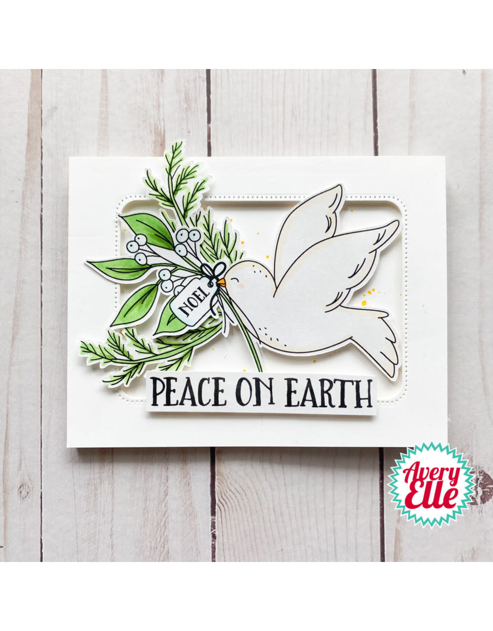 AVERY ELLE AVERY ELLE PEACE ON EARTH CLEAR STAMP SET