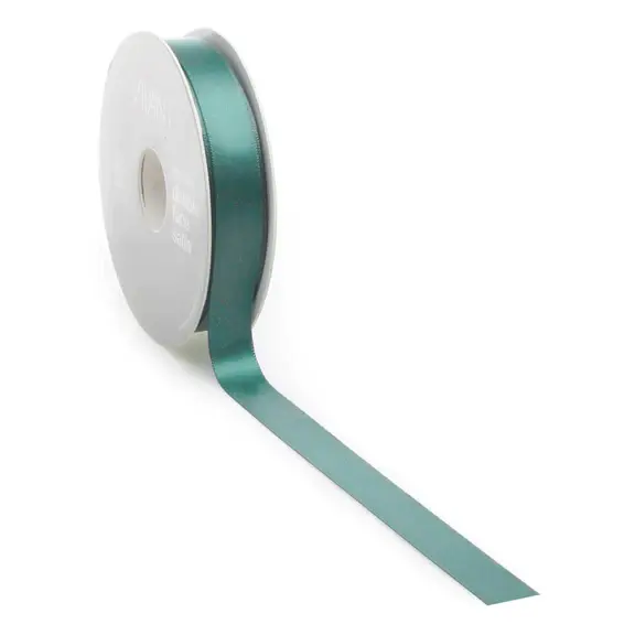 VIVANT DOUBLE FACE SATIN STEEL BLUE RIBBON BY THE YARD