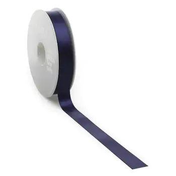 VIVANT DOUBLE FACE SATIN DARK BLUE RIBBON BY THE YARD