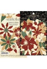 GRAPHIC 45 GRAPHIC 45 LETTERS TO SANTA COLLECTION FLOWER ASSORTMENT DIE-CUTS 48/PK