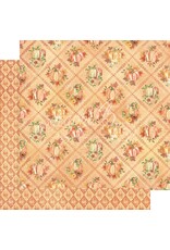 GRAPHIC 45 GRAPHIC 45 HELLO PUMPKIN COLLECTION COLOR ME HAPPY 12x12 CARDSTOCK