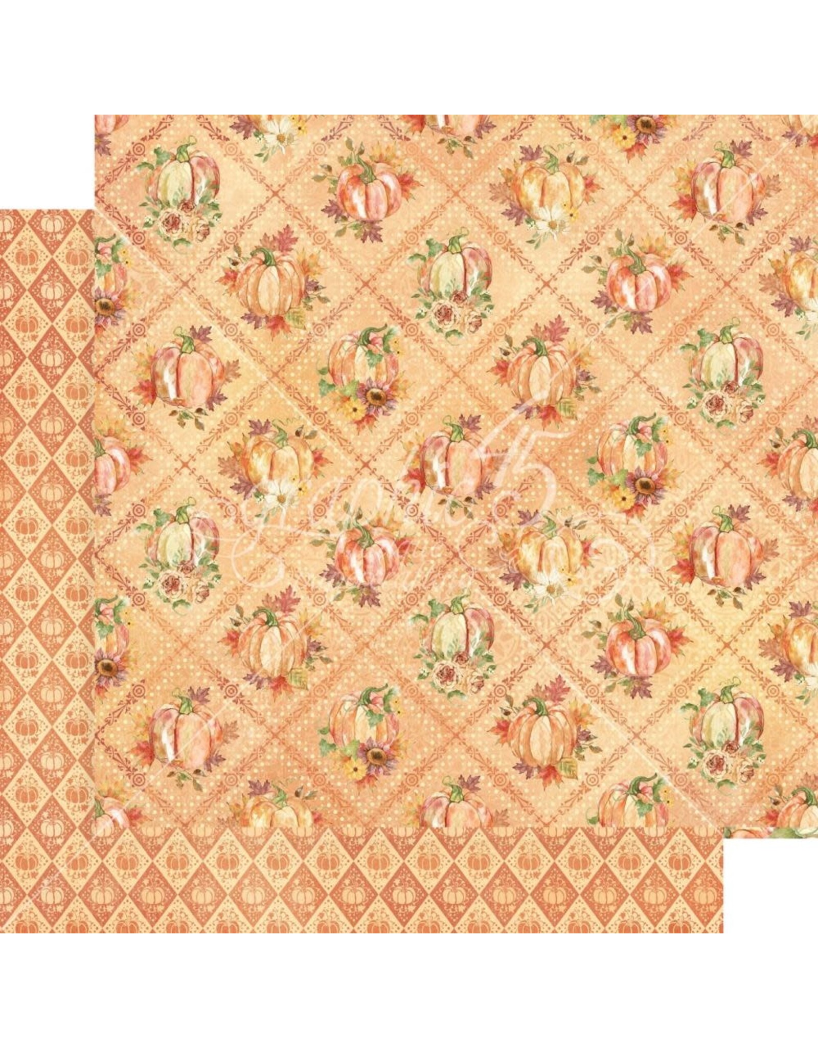 GRAPHIC 45 GRAPHIC 45 HELLO PUMPKIN COLLECTION COLOR ME HAPPY 12x12 CARDSTOCK