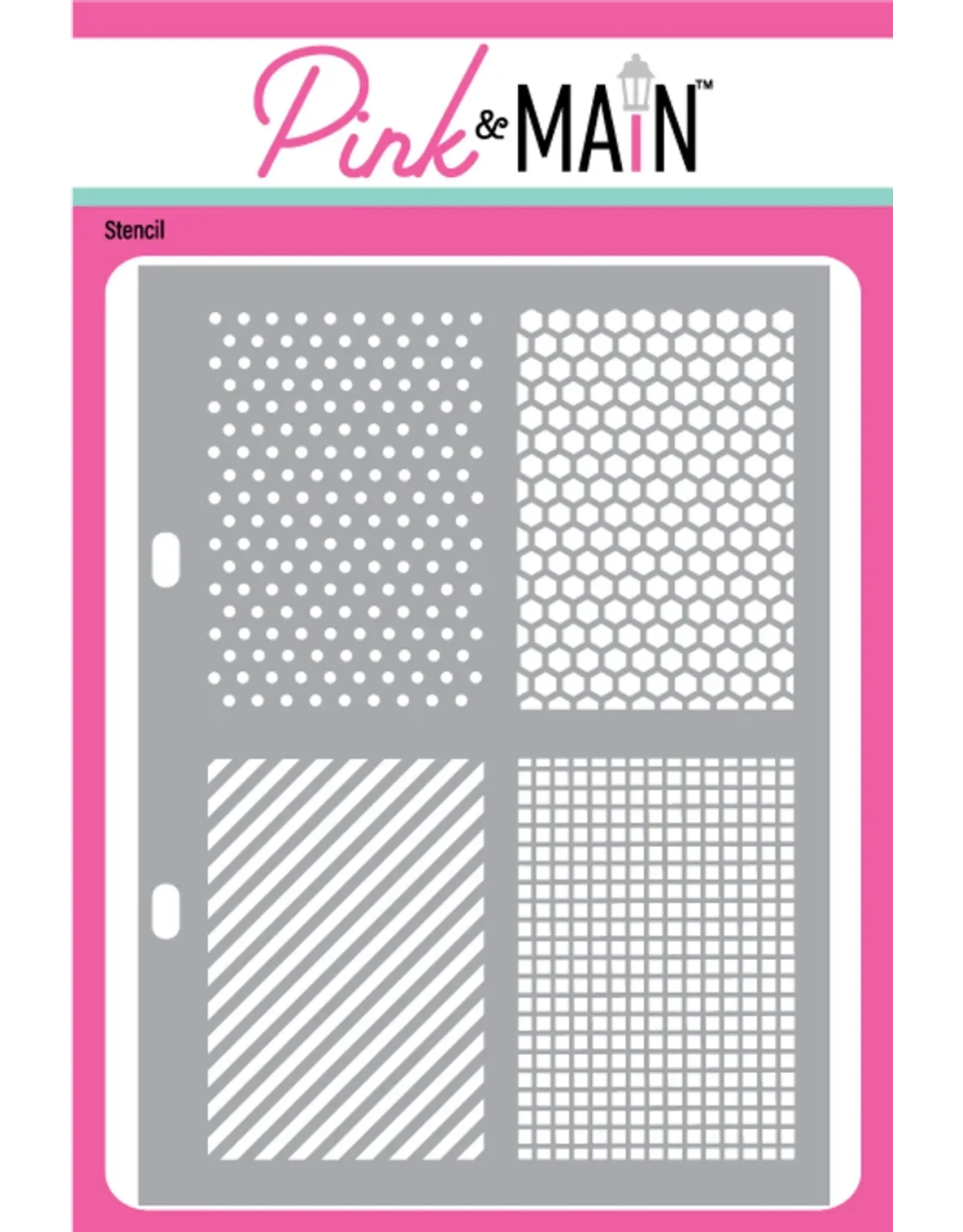 PINK & MAIN PINK & MAIN RECTANGLE PATTERNS STENCIL