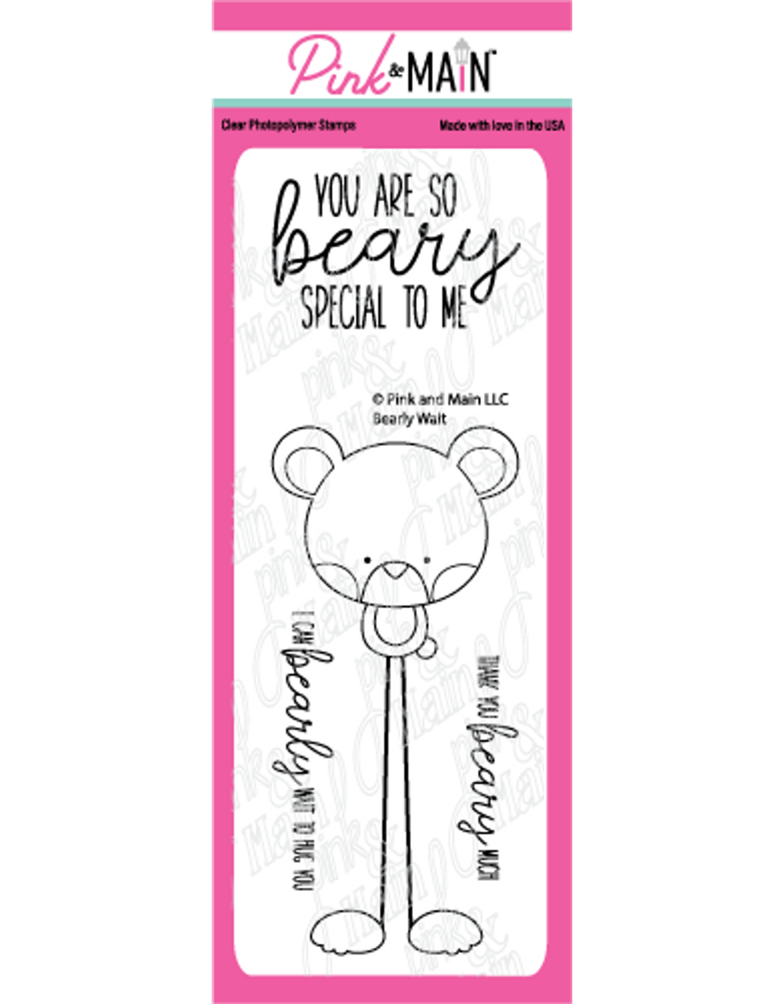 PINK & MAIN PINK & MAIN BEARLY WAIT CLEAR STAMP SET