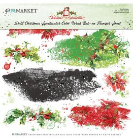 49 AND MARKET 49 AND MARKET CHRISTMAS SPECTACULAR 2023 COLOR WASH 12x12 RUB-ON TRANSFER SHEET