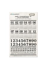 49 AND MARKET 49 AND MARKET VINTAGE BITS DATE ESSENTIALS 01 6x8 RUB-ON TRANSFERS 2/PK