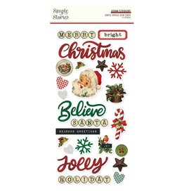 SIMPLE STORIES SIMPLE STORIES SIMPLE VINTAGE DEAR SANTA FOAM STICKERS 47/PK