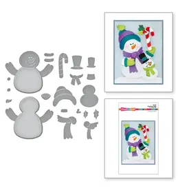 STAMPENDOUS STAMPENDOUS HOLIDAY HUGS COLLECTION SNOWMAN HUGS DIE SET