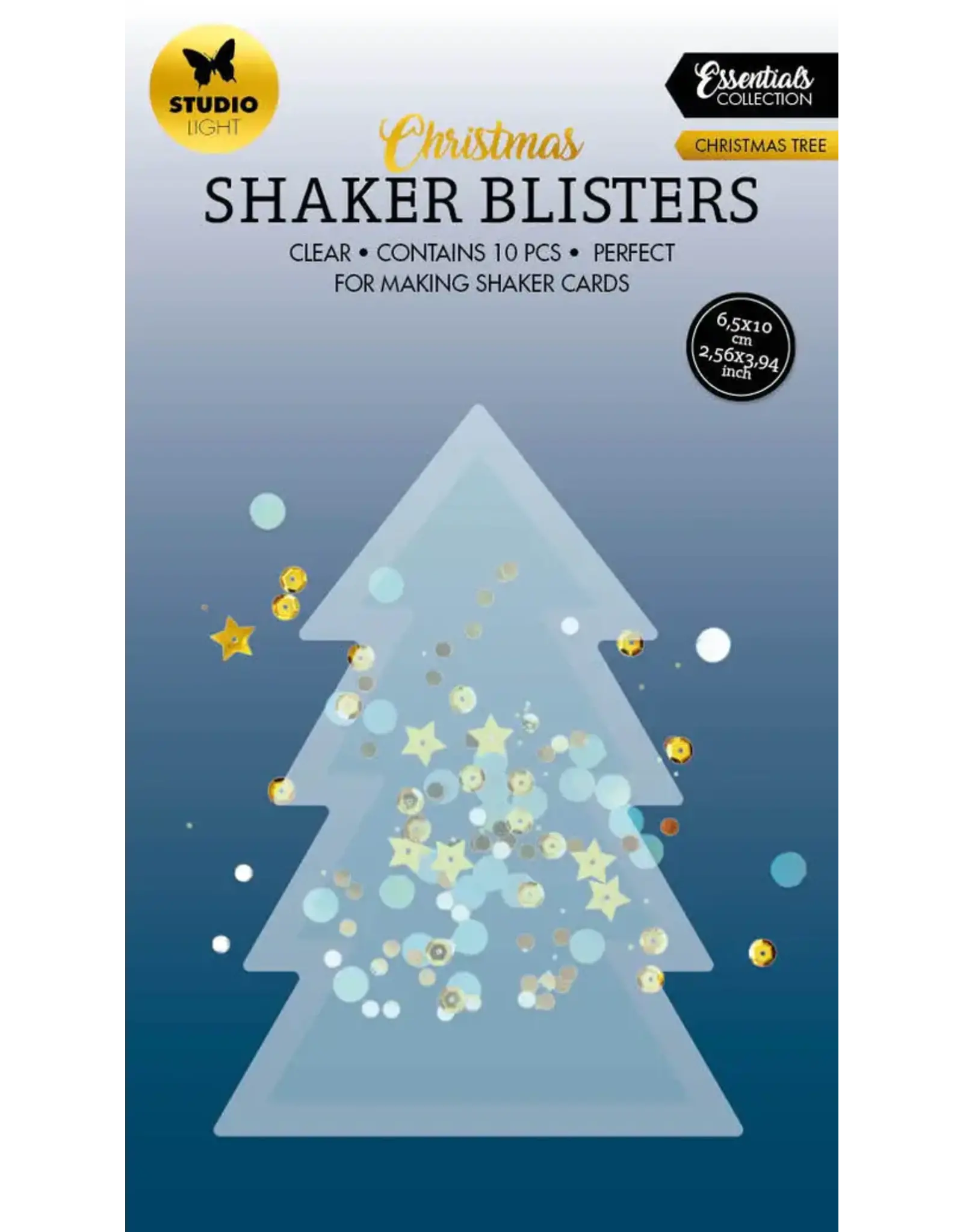 STUDIOLIGHT STUDIOLIGHT ESSENTIALS COLLECTION CHRISTMAS TREE SHAKER BLISTERS