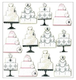 JOLEE’S JOLEE'S BOUTIQUE WEDDING CAKES DIMENSIONAL REPEAT STICKERS