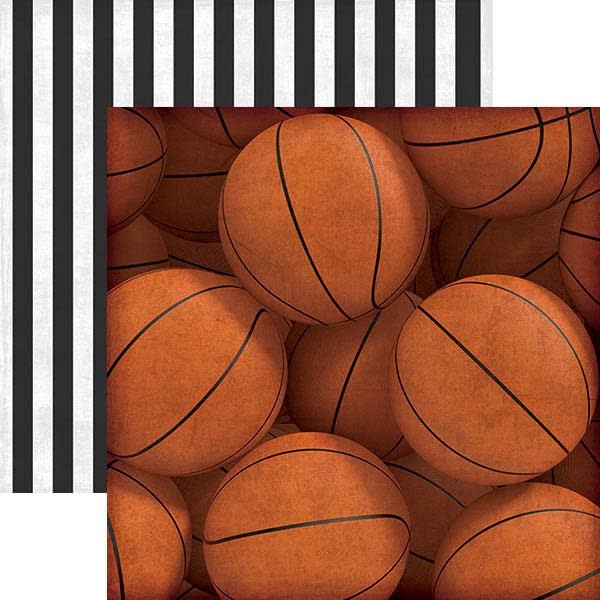 PAPER HOUSE PRODUCTIONS PAPER HOUSE PRODUCTIONS ALL STAR BASKETBALL BASKETBALLS 12X12 CARDSTOCK