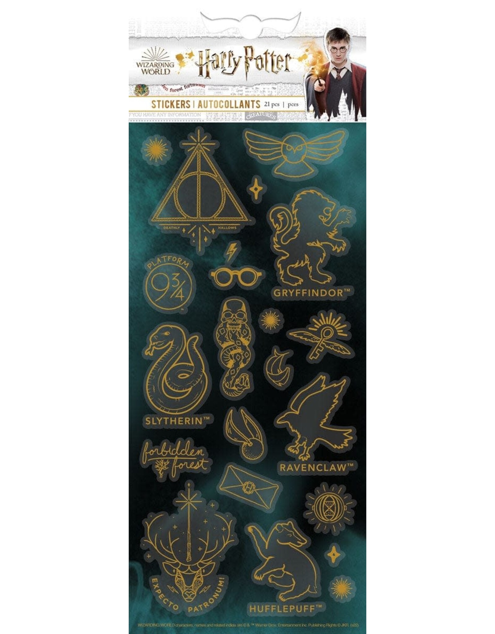 PAPER HOUSE PRODUCTIONS PAPER HOUSE HARRY POTTER FOIL SIGNS & SYMBOLS STICKERS