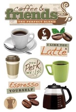 PAPER HOUSE PRODUCTIONS PAPER HOUSE COFFEE & FRIENDS 3D STICKERS