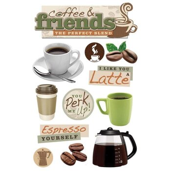 PAPER HOUSE PRODUCTIONS PAPER HOUSE COFFEE & FRIENDS 3D STICKERS