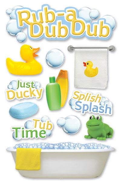 PAPER HOUSE PRODUCTIONS PAPER HOUSE RUB A DUB DUB 3D STICKERS