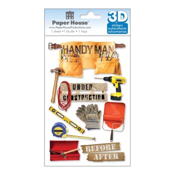 PAPER HOUSE PRODUCTIONS PAPER HOUSE HANDYMAN 3D STICKERS