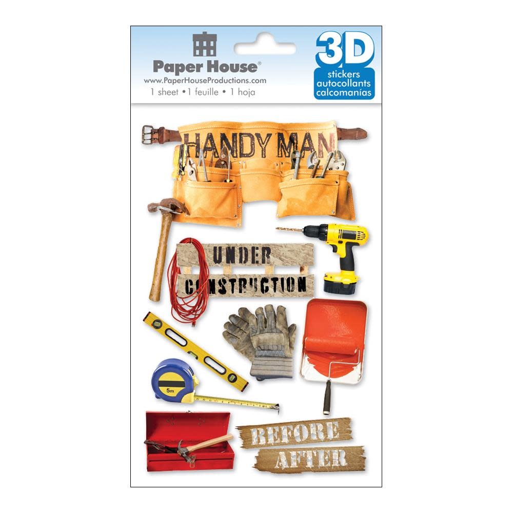 PAPER HOUSE PRODUCTIONS PAPER HOUSE HANDYMAN 3D STICKERS