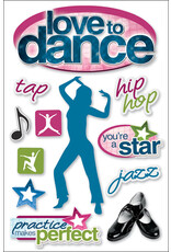 PAPER HOUSE PRODUCTIONS PAPER HOUSE LOVE TO DANCE 3D STICKERS