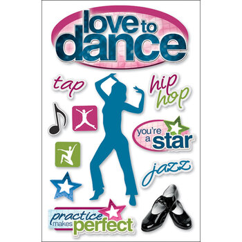 PAPER HOUSE PRODUCTIONS PAPER HOUSE LOVE TO DANCE 3D STICKERS