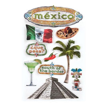 PAPER HOUSE PRODUCTIONS PAPER HOUSE DISCOVER MEXICO 3D STICKERS