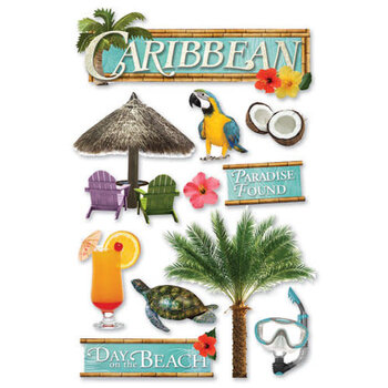 PAPER HOUSE PRODUCTIONS PAPER HOUSE CARIBBEAN 3D STICKERS
