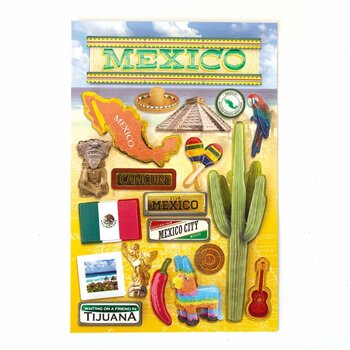 PAPER HOUSE PRODUCTIONS PAPER HOUSE DESTINATIONS MEXICO 3D STICKERS